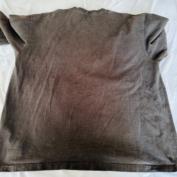 Carhartt Shirt Mens 2XL Brown Long Sleeve Pocket TShirt Logo Knit Brown - Picture 6 of 7